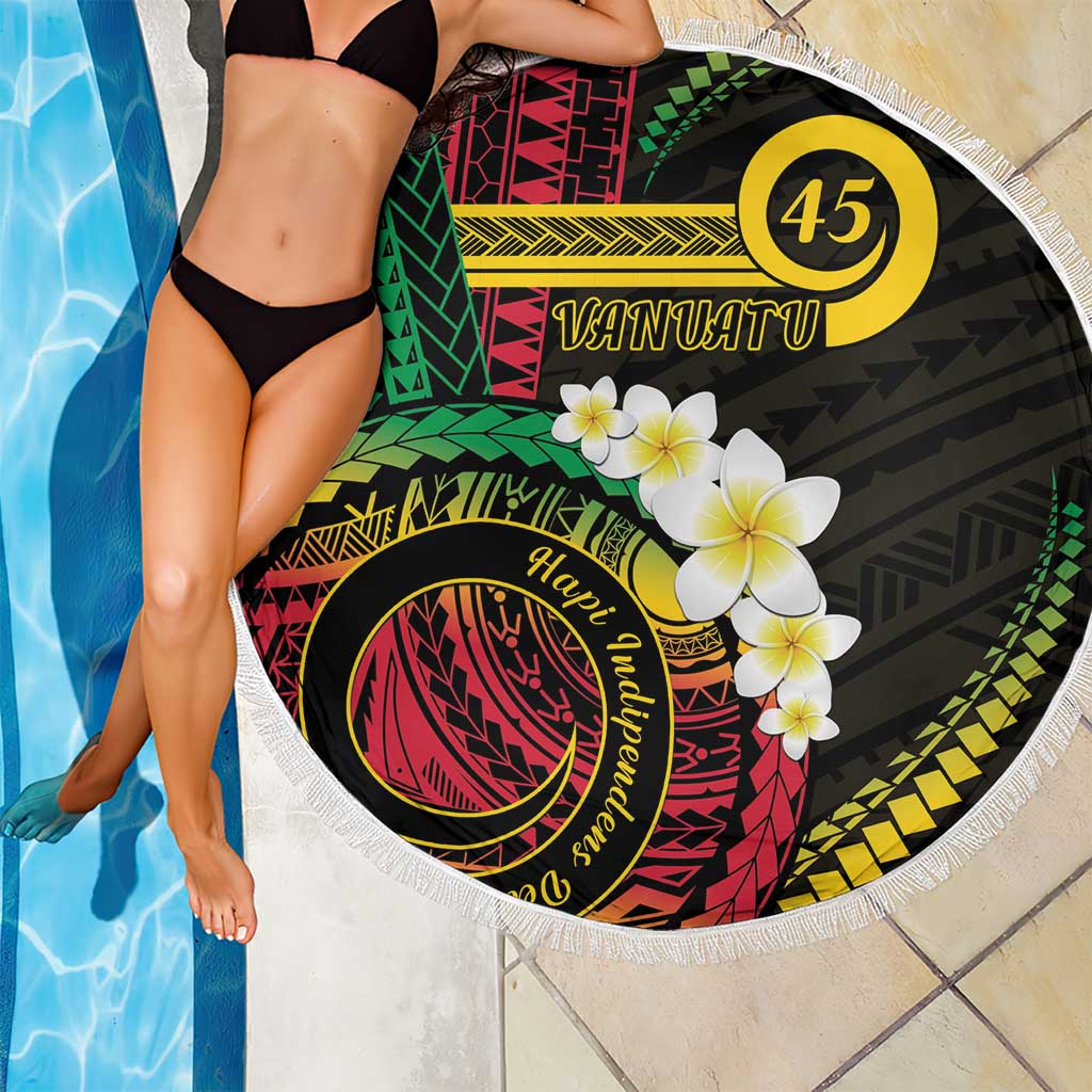Vanuatu Independence Day Beach Blanket Yumi 45th Hapi Indipendens Dei LT01