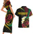 Vanuatu Independence Day Couples Matching Short Sleeve Bodycon Dress and Hawaiian Shirt Yumi 44th Hapi Indipendens Dei