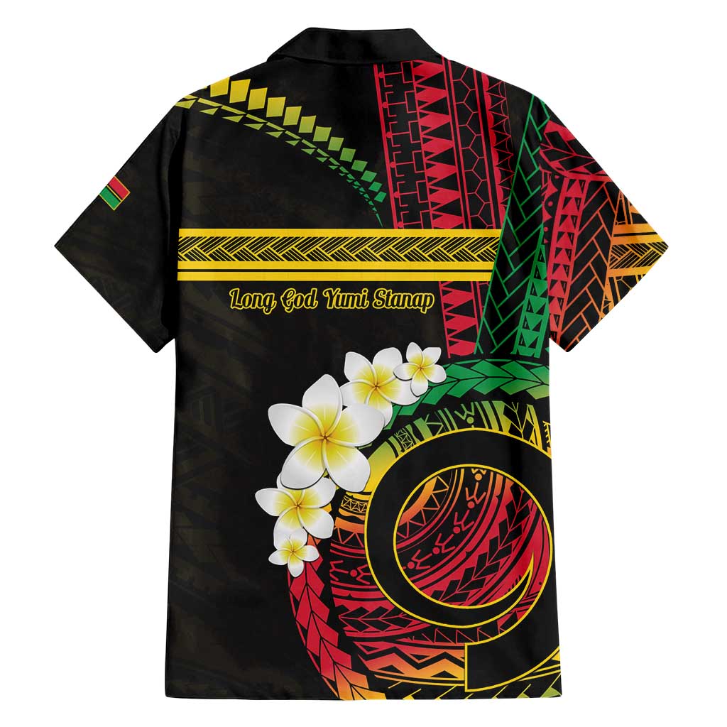 Vanuatu Independence Day Family Matching Long Sleeve Bodycon Dress and Hawaiian Shirt Yumi 45th Hapi Indipendens Dei LT01 - Polynesian Pride