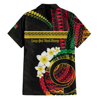 Vanuatu Independence Day Family Matching Long Sleeve Bodycon Dress and Hawaiian Shirt Yumi 45th Hapi Indipendens Dei LT01 - Polynesian Pride