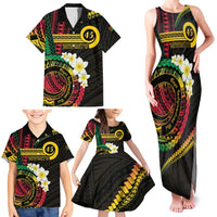 Vanuatu Independence Day Family Matching Tank Maxi Dress and Hawaiian Shirt Yumi 45th Hapi Indipendens Dei LT01
