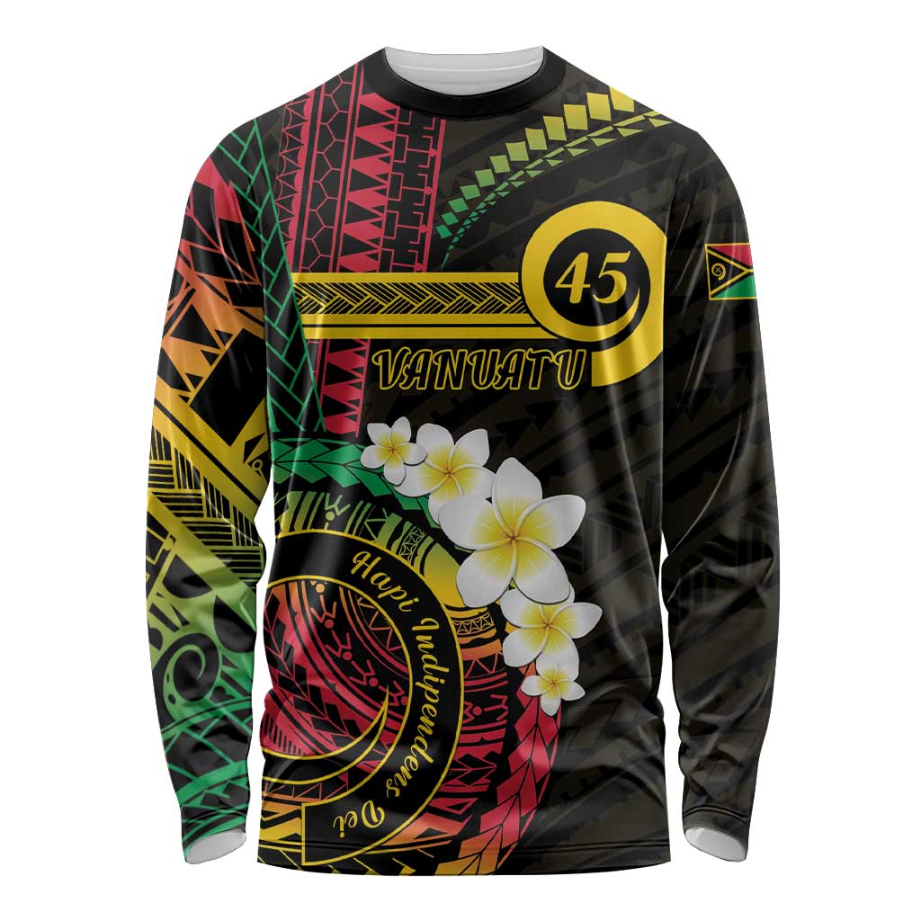 Vanuatu Independence Day Long Sleeve Shirt Yumi 45th Hapi Indipendens Dei LT01