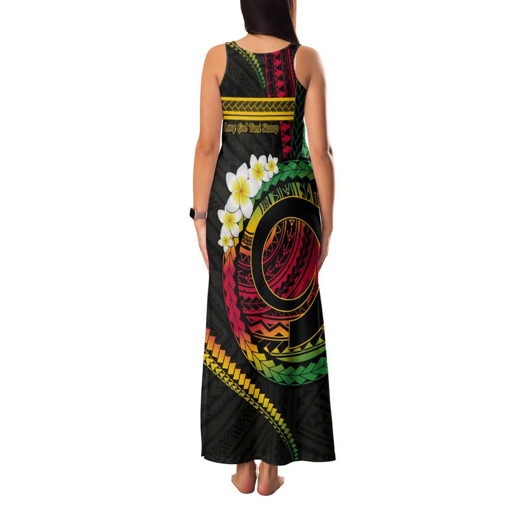 Vanuatu Independence Day Tank Maxi Dress Yumi 45th Hapi Indipendens Dei LT01