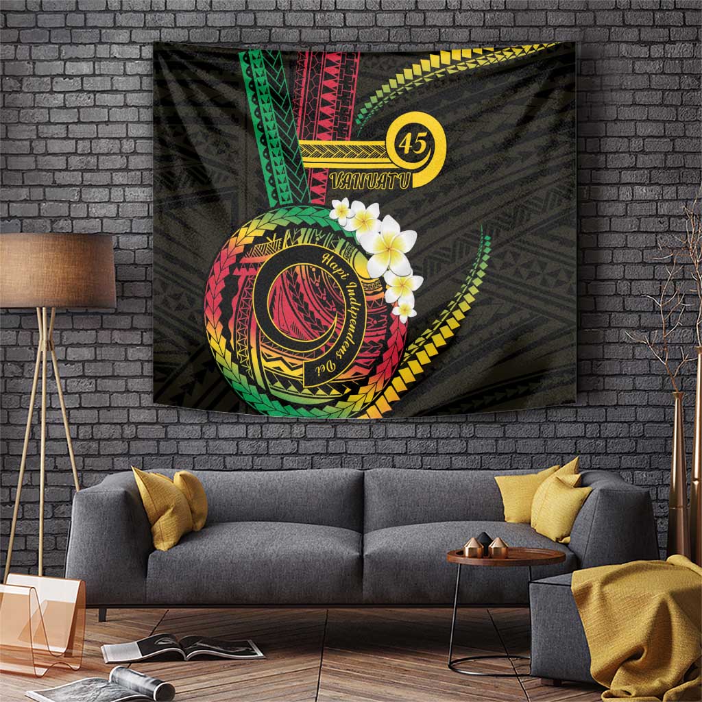 Vanuatu Independence Day Tapestry Yumi 45th Hapi Indipendens Dei LT01