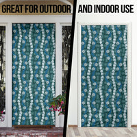 Pikake Maile Tiare Lei Door Cover Polu Lauhala Pattern