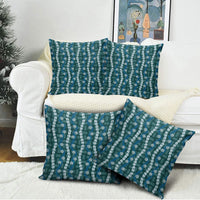 Pikake Maile Tiare Lei Pillow Cover Polu Lauhala Pattern