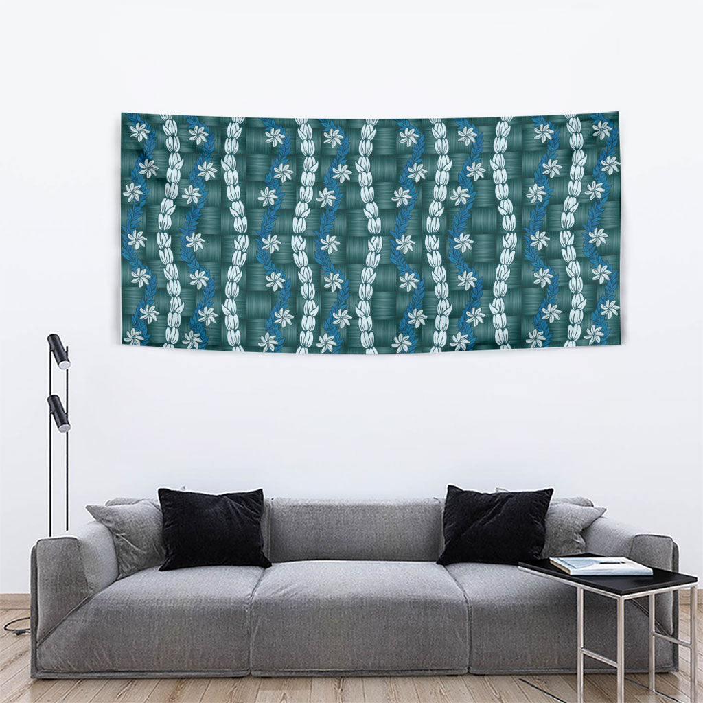 Pikake Maile Tiare Lei Tapestry Polu Lauhala Pattern
