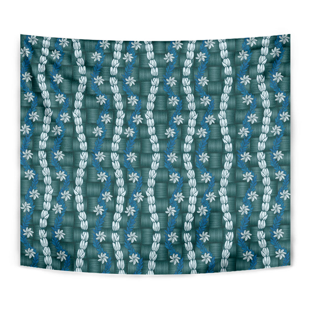 Pikake Maile Tiare Lei Tapestry Polu Lauhala Pattern