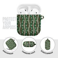 Pikake Maile Tiare Lei AirPods Case Omaomao Lauhala Pattern