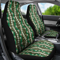 Pikake Maile Tiare Lei Car Seat Cover Omaomao Lauhala Pattern