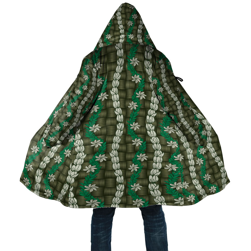 Pikake Maile Tiare Lei Cloak Omaomao Lauhala Pattern