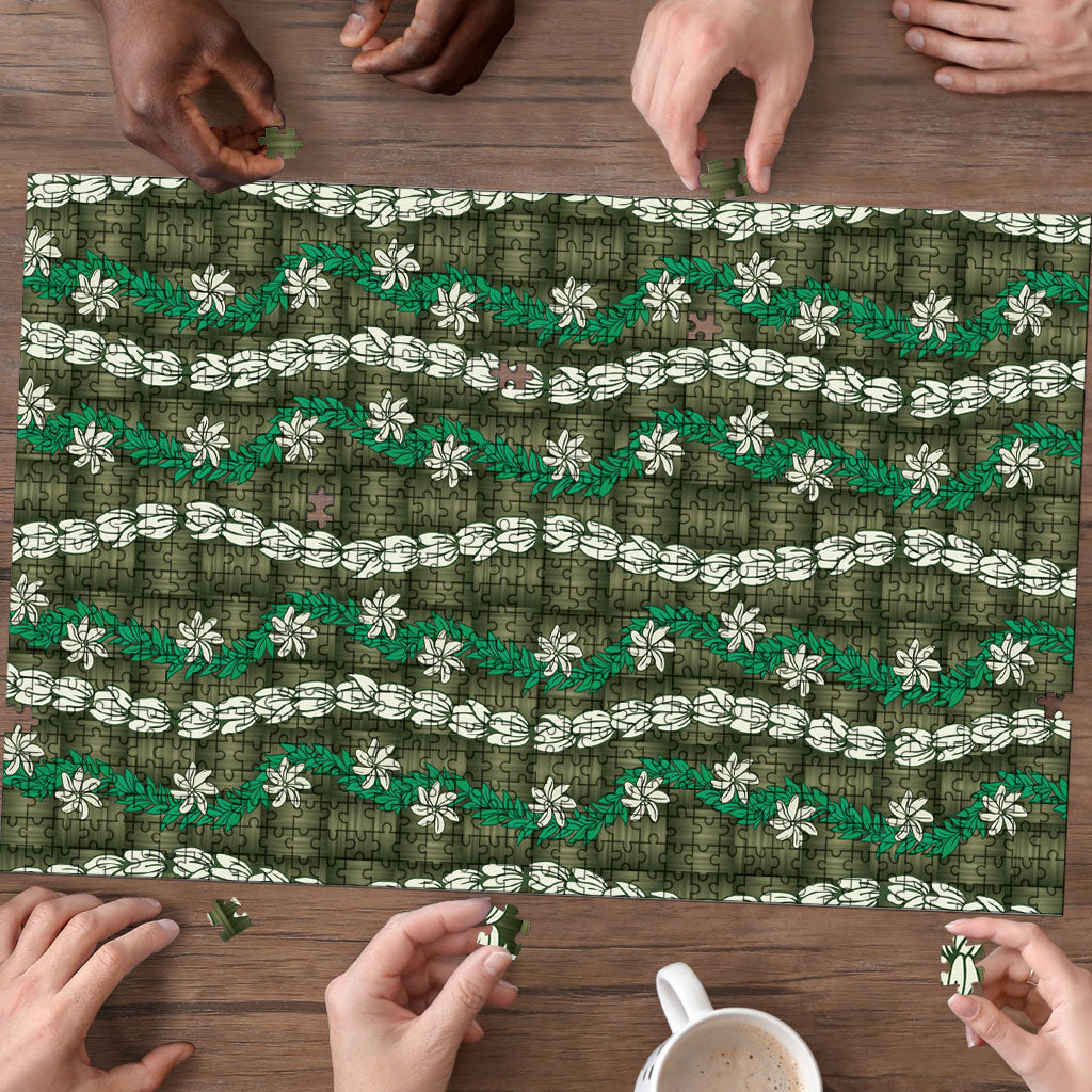 Pikake Maile Tiare Lei Puzzle Omaomao Lauhala Pattern
