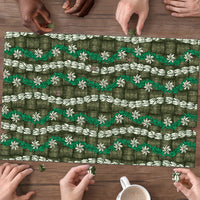 Pikake Maile Tiare Lei Puzzle Omaomao Lauhala Pattern