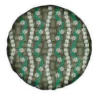Pikake Maile Tiare Lei Spare Tire Cover Omaomao Lauhala Pattern