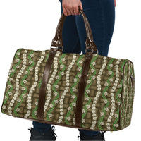 Pikake Maile Tiare Lei Travel Bag Natural Lauhala Pattern