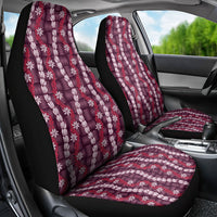 Pikake Maile Tiare Lei Car Seat Cover Akala Lauhala Pattern