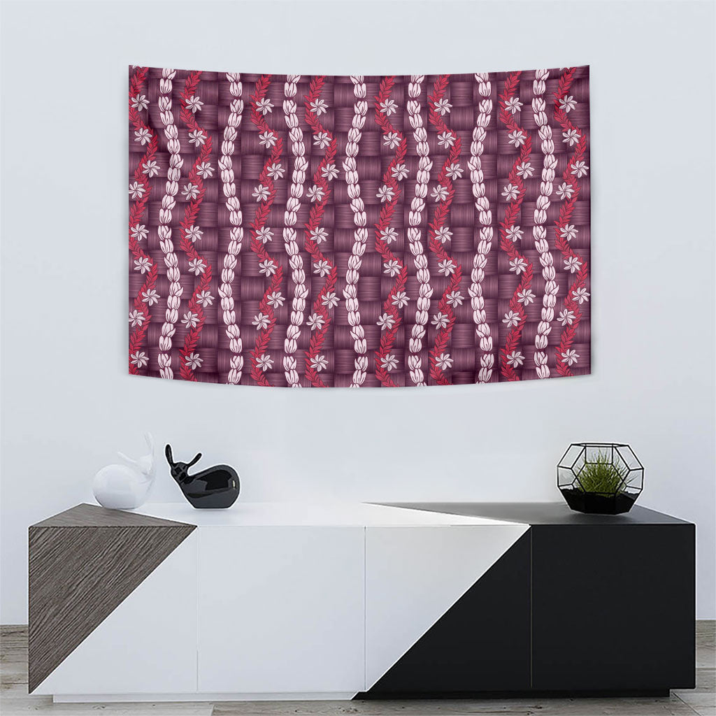 Pikake Maile Tiare Lei Tapestry Akala Lauhala Pattern