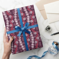 Pikake Maile Tiare Lei Wrapping Paper Akala Lauhala Pattern
