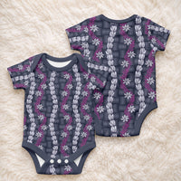 Pikake Maile Tiare Lei Baby Onesie Poni Lauhala Pattern LT01 - Polynesian Pride