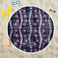 Pikake Maile Tiare Lei Beach Blanket Poni Lauhala Pattern