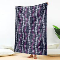 Pikake Maile Tiare Lei Blanket Poni Lauhala Pattern