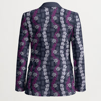 Pikake Maile Tiare Lei Blazer Poni Lauhala Pattern