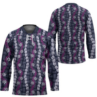 Pikake Maile Tiare Lei Hockey Jersey Poni Lauhala Pattern