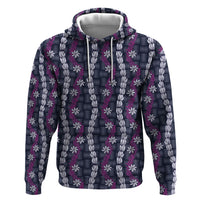 Pikake Maile Tiare Lei Hoodie Poni Lauhala Pattern