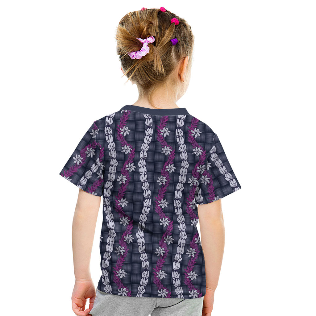 Pikake Maile Tiare Lei Kid T Shirt Poni Lauhala Pattern