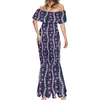 Pikake Maile Tiare Lei Mermaid Dress Poni Lauhala Pattern