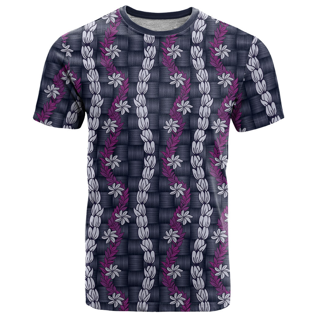 Pikake Maile Tiare Lei T Shirt Poni Lauhala Pattern