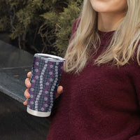 Pikake Maile Tiare Lei Tumbler Cup Poni Lauhala Pattern