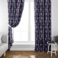 Pikake Maile Tiare Lei Window Curtain Poni Lauhala Pattern