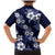 Hawaiian Hibiscus Tribal Floral Blue Family Matching Mermaid Dress and Hawaiian Shirt Polynesian Tapa Pattern - Polynesian Pride