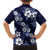 Hawaiian Hibiscus Tribal Floral Blue Family Matching Tank Maxi Dress and Hawaiian Shirt Polynesian Tapa Pattern - Polynesian Pride