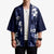 Hawaiian Hibiscus Tribal Floral Blue Kimono Polynesian Tapa Pattern - Polynesian Pride
