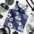 Hawaiian Hibiscus Tribal Floral Blue Men Tank Top Polynesian Tapa Pattern - Polynesian Pride