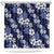 Hawaiian Hibiscus Tribal Floral Blue Shower Curtain Polynesian Tapa Pattern - Polynesian Pride