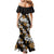 Hawaiian Hibiscus Tribal Floral Brown Family Matching Mermaid Dress and Hawaiian Shirt Polynesian Tapa Pattern - Polynesian Pride