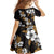 Hawaiian Hibiscus Tribal Floral Brown Family Matching Tank Maxi Dress and Hawaiian Shirt Polynesian Tapa Pattern - Polynesian Pride