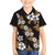 Hawaiian Hibiscus Tribal Floral Brown Family Matching Tank Maxi Dress and Hawaiian Shirt Polynesian Tapa Pattern - Polynesian Pride