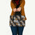 Hawaiian Hibiscus Tribal Floral Brown Leather Bag Polynesian Tapa Pattern - Polynesian Pride