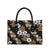 Hawaiian Hibiscus Tribal Floral Brown Leather Bag Polynesian Tapa Pattern - Polynesian Pride