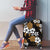 Hawaiian Hibiscus Tribal Floral Brown Luggage Cover Polynesian Tapa Pattern - Polynesian Pride