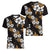 Hawaiian Hibiscus Tribal Floral Brown Women V-Neck T-Shirt Polynesian Tapa Pattern - Polynesian Pride
