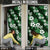 Hawaiian Hibiscus Tribal Floral Green Door Cover Polynesian Tapa Pattern - Polynesian Pride