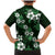 Hawaiian Hibiscus Tribal Floral Green Family Matching Mermaid Dress and Hawaiian Shirt Polynesian Tapa Pattern - Polynesian Pride