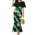 Hawaiian Hibiscus Tribal Floral Green Family Matching Mermaid Dress and Hawaiian Shirt Polynesian Tapa Pattern - Polynesian Pride
