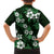 Hawaiian Hibiscus Tribal Floral Green Family Matching Tank Maxi Dress and Hawaiian Shirt Polynesian Tapa Pattern - Polynesian Pride