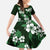 Hawaiian Hibiscus Tribal Floral Green Family Matching Tank Maxi Dress and Hawaiian Shirt Polynesian Tapa Pattern - Polynesian Pride